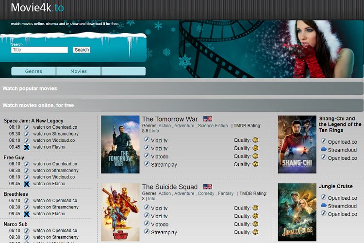 Movie4k Alternative Websites For Streaming Online Movies For Free